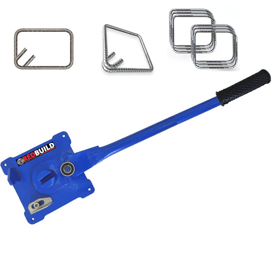 REDBUILD™ Heavy Duty Manual Bar Bending Machine | TMT Rebar Tool | Stirrup Ring Making | Construction Equipment | Rod Bender Tools